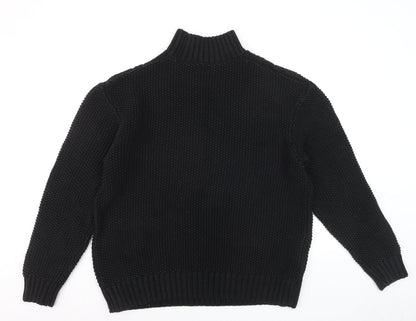 Next Men's Black Cable-Knit High Neck Jumper Size L
