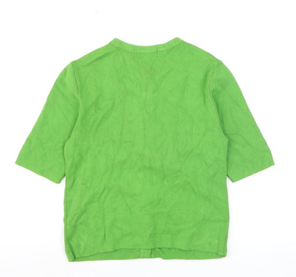 Marks and Spencer Women’s Green Short Sleeve Knit Cardigan S