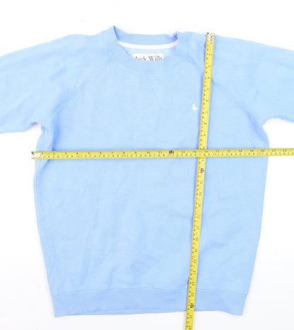 Jack Wills Women Blue Crew Neck Pullover Sweatshirt UK10