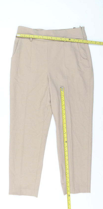 Madeleine Women’s Beige Slim Fit Petite Trousers UK 12S