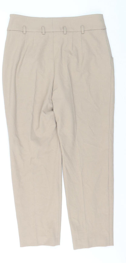 Madeleine Women’s Beige Slim Fit Petite Trousers UK 12S