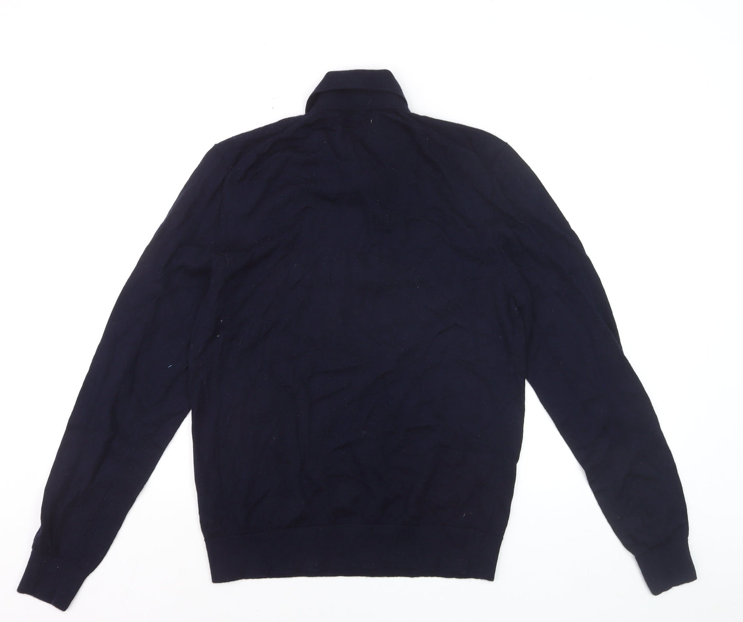 Marks and Spencer Men’s Blue Merino Wool Henley Jumper M