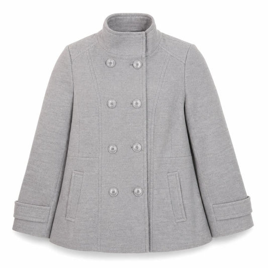 Debenhams The Collection Petite Grey Pea Coat Women’s Size 16