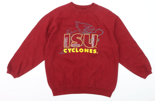 LF2 Apparel Boys Red Iowa State Cyclones Pullover Sweatshirt YXL