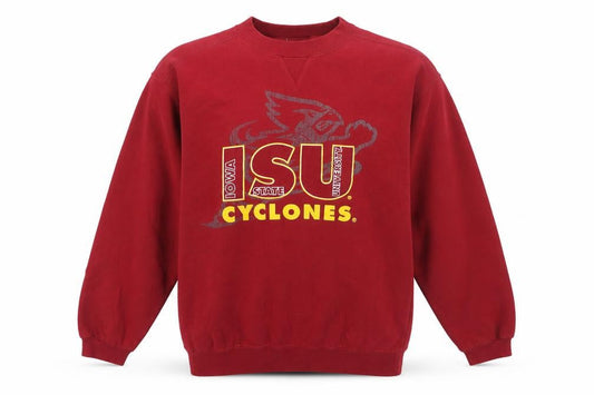 LF2 Apparel Boys Red Iowa State Cyclones Pullover Sweatshirt YXL