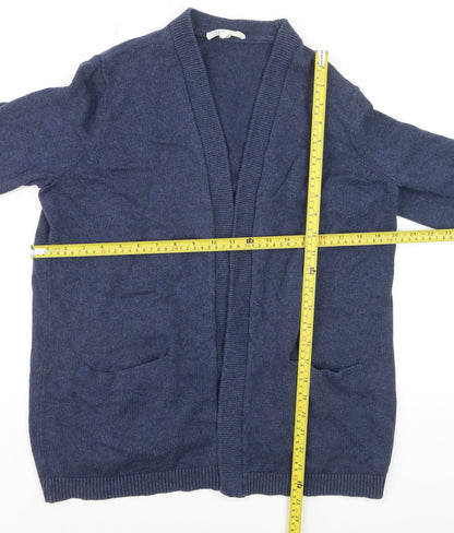 Seasalt Women’s Blue Organic Cotton V-Neck Cardigan UK 12