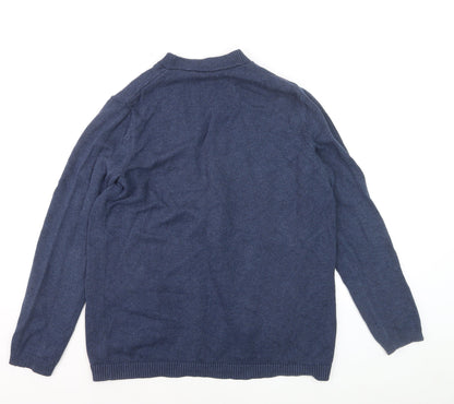 Seasalt Women’s Blue Organic Cotton V-Neck Cardigan UK 12