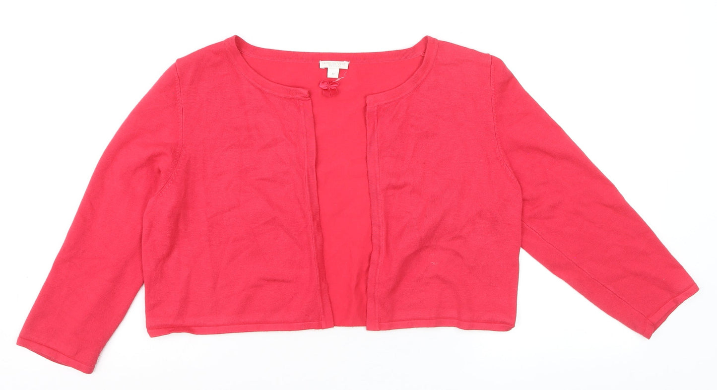 Jacques Vert Women’s Pink Petite Cardigan Medium Viscose Blend
