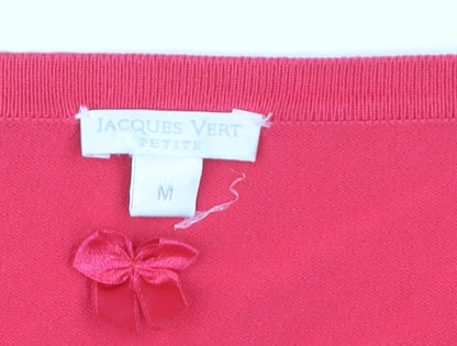 Jacques Vert Women’s Pink Petite Cardigan Medium Viscose Blend
