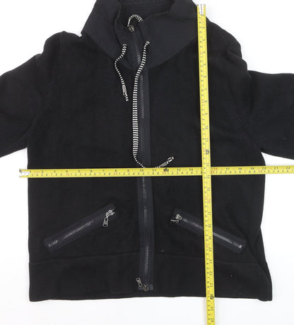 Betty Barclay Women Black Size 16 Full Zip Hoodie Jacket