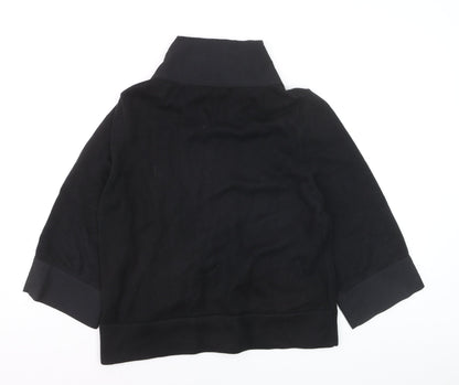 Betty Barclay Women Black Size 16 Full Zip Hoodie Jacket
