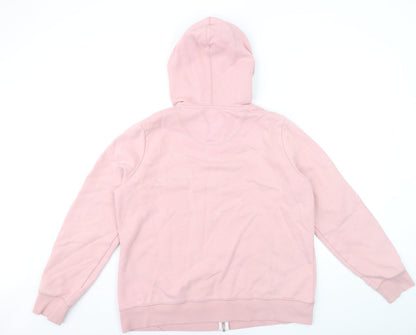 Crew Clothing Women Pink Size 16 Full Zip Hoodie with Pockets