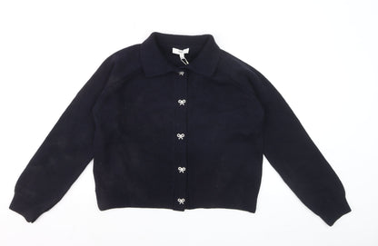 Marks and Spencer Women’s Black Collared Knit Cardigan Size L