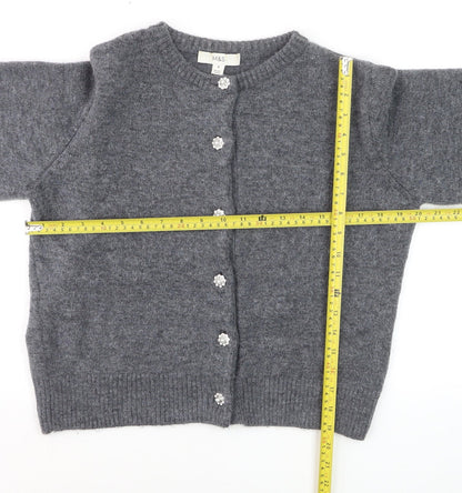 Marks and Spencer Women’s Grey Button Cardigan Knit Jumper Size M