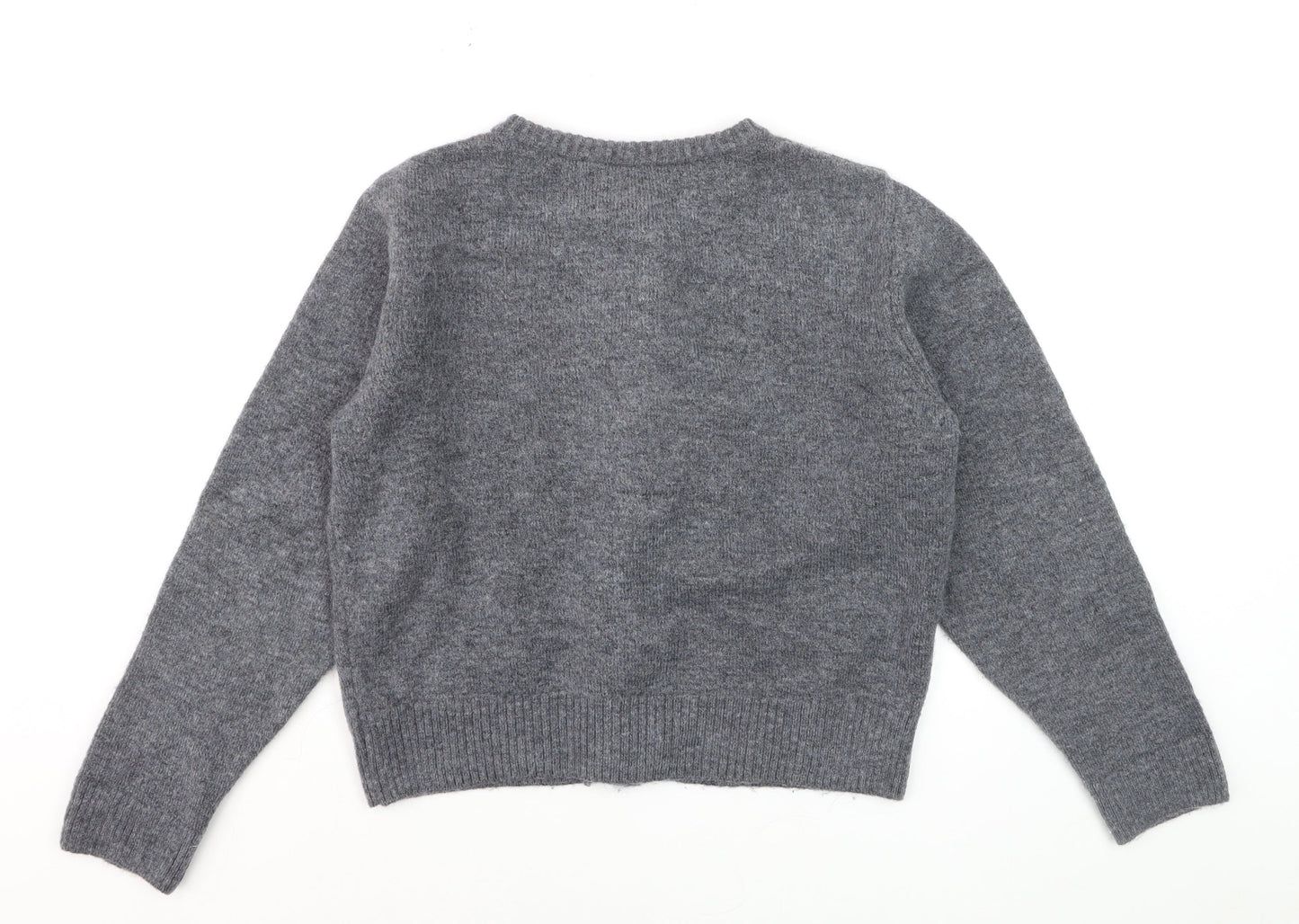 Marks and Spencer Women’s Grey Button Cardigan Knit Jumper Size M