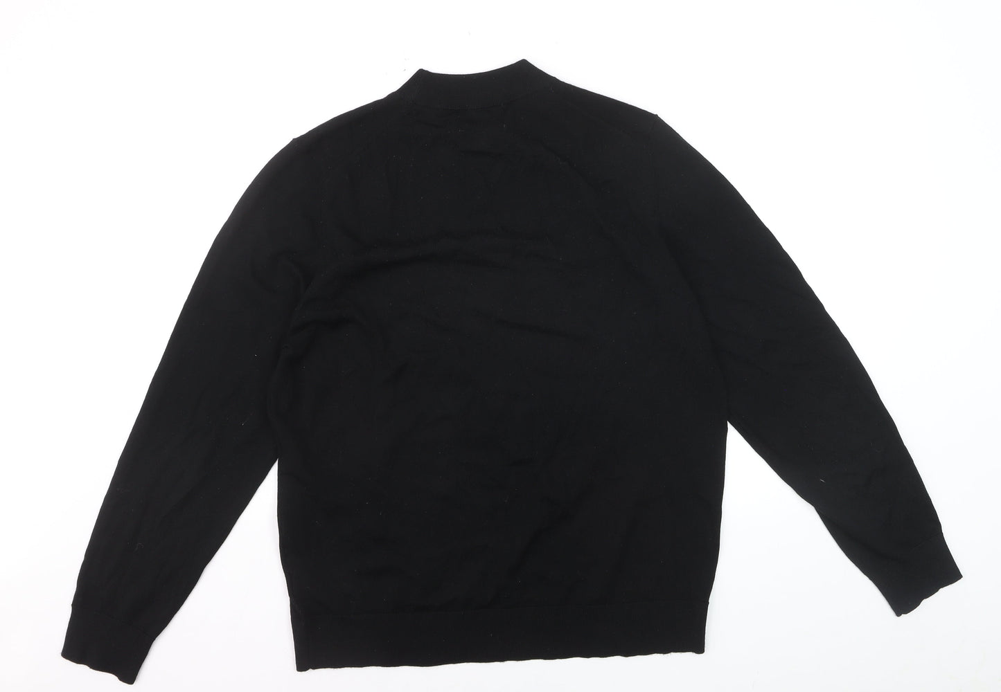 Marks and Spencer Men’s Black Merino Wool L Crew Neck Jumper