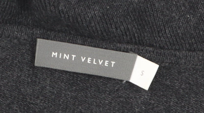Mint Velvet Women's Grey Star Wool Cashmere Jumper Size S