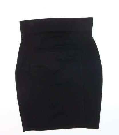 Phase Eight Women Black Size 14 Pencil Stretch Knee Skirt