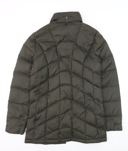 WindRiver Women’s Green Puffer Jacket Small Petite Down Insulated