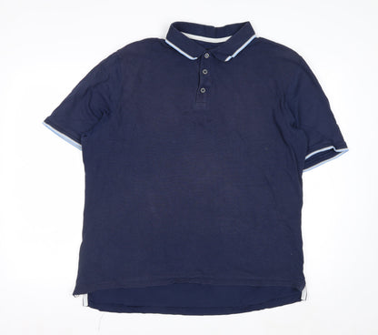 Blue Harbour Men's Blue XL Regular Fit Polo Shirt