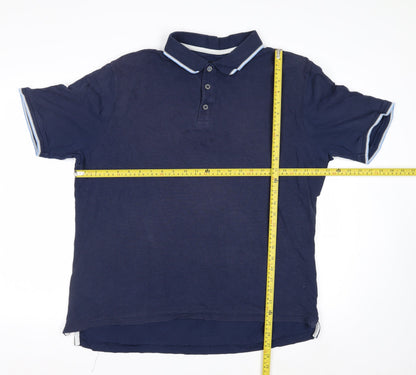 Blue Harbour Men's Blue XL Regular Fit Polo Shirt