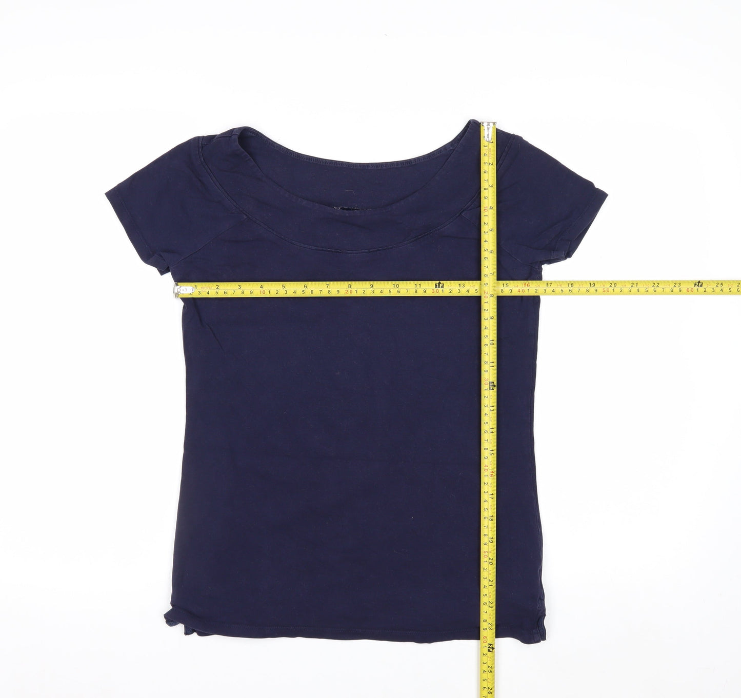 Next Women’s Blue Cotton Stretch Basic T-Shirt Size 12