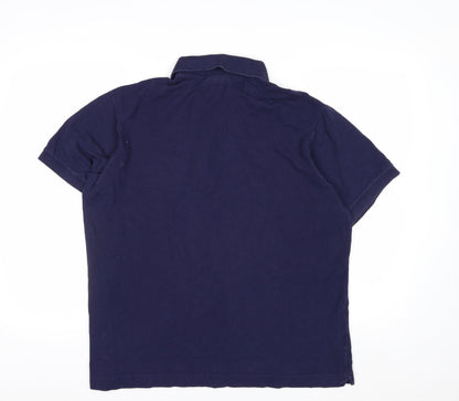 Lacoste Men’s Blue Classic Fit Cotton Polo Shirt XL