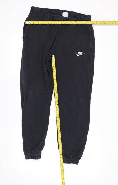 Nike Men's Black Jogger Sweatpants Size M Cotton Fleece