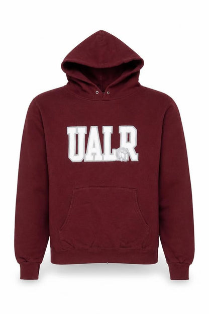 Champion Men's Red Pullover Hoodie S UALR Logo Sportswear