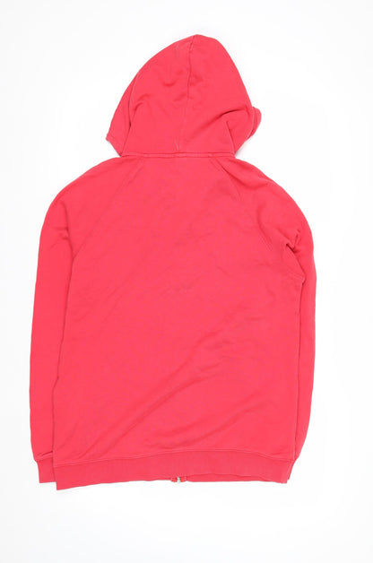 Volcom Men's Red Full Zip Hoodie Size S Cotton Casual Sweatshirt