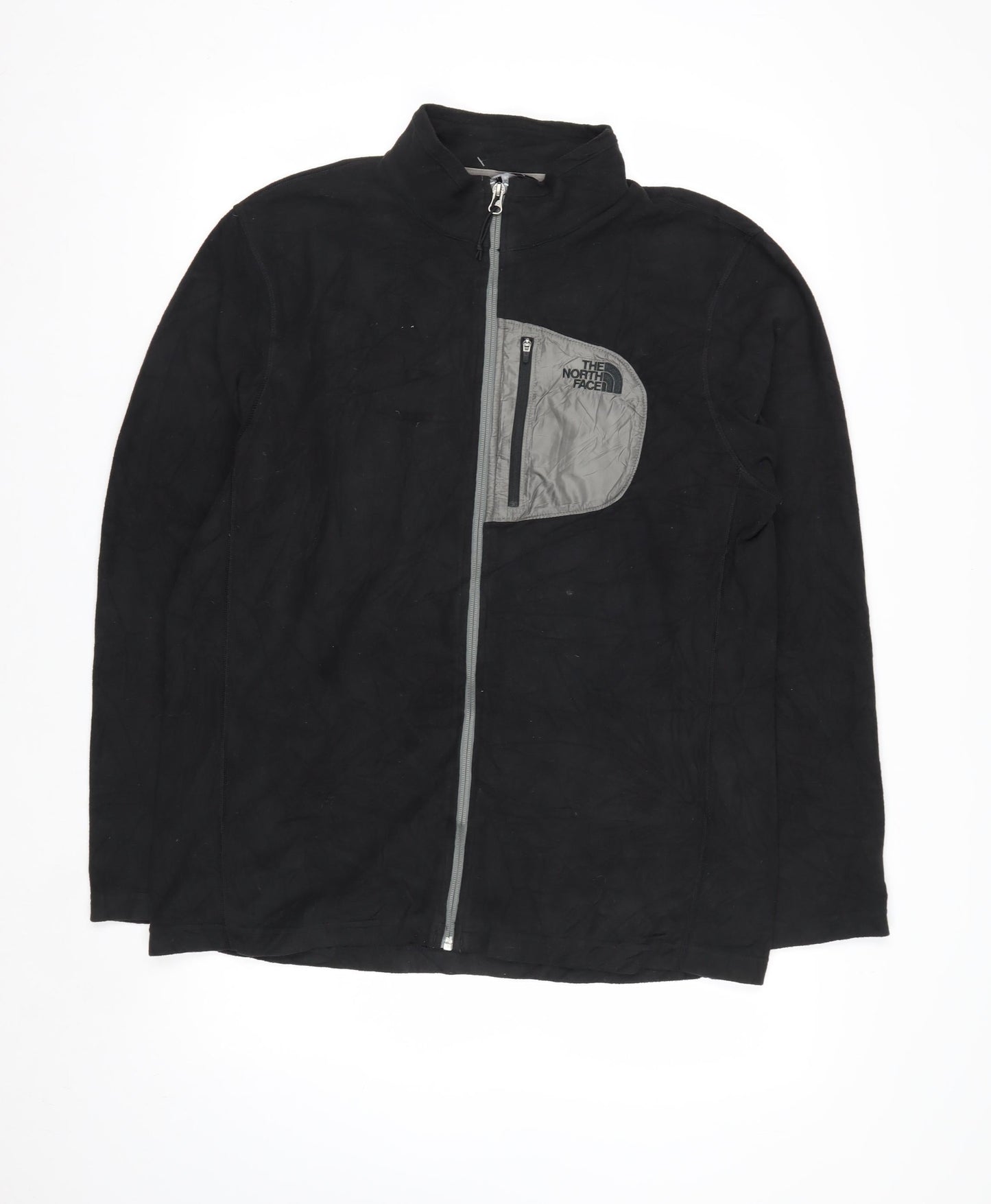 The North Face Mens Black Fleece Full Zip Sweatshirt Size L