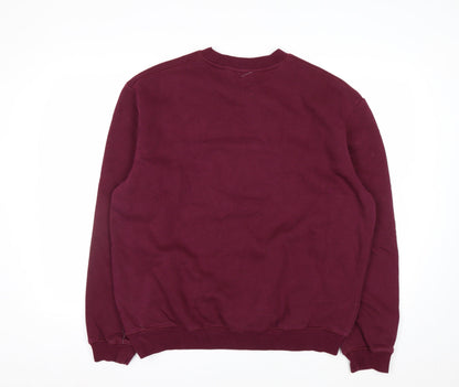 SMI Properties Men's Burgundy All American Graphic Crew Neck Sweatshirt XL