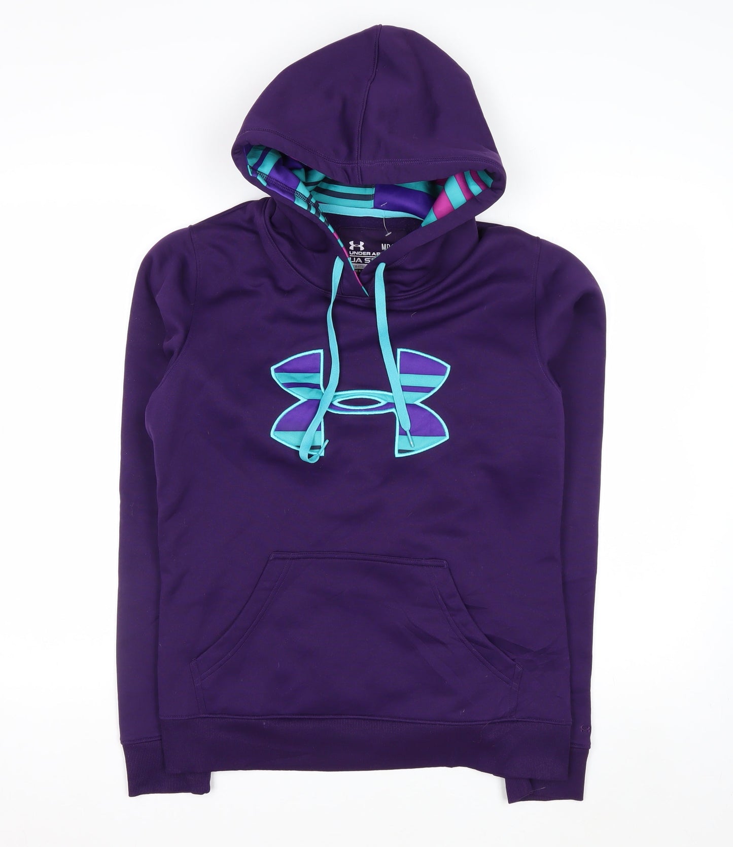 Under Armour Women Purple Medium Pullover Hoodie UA Storm Logo Sweatshirt