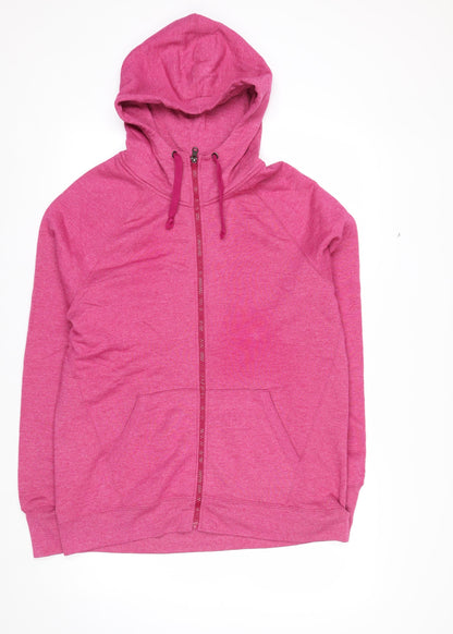 Champion Women's Pink Full Zip Hoodie XL Authentic Fleece