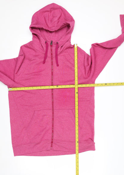 Champion Women's Pink Full Zip Hoodie XL Authentic Fleece