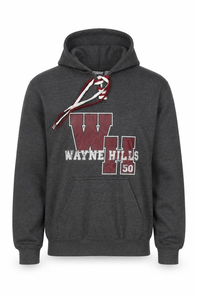 Pennant Men's Grey Hooded Pullover Jumper Small Graphic College Style