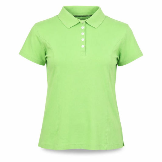 Lee Riders Women's Green Polo Shirt Size L Cotton Stretch