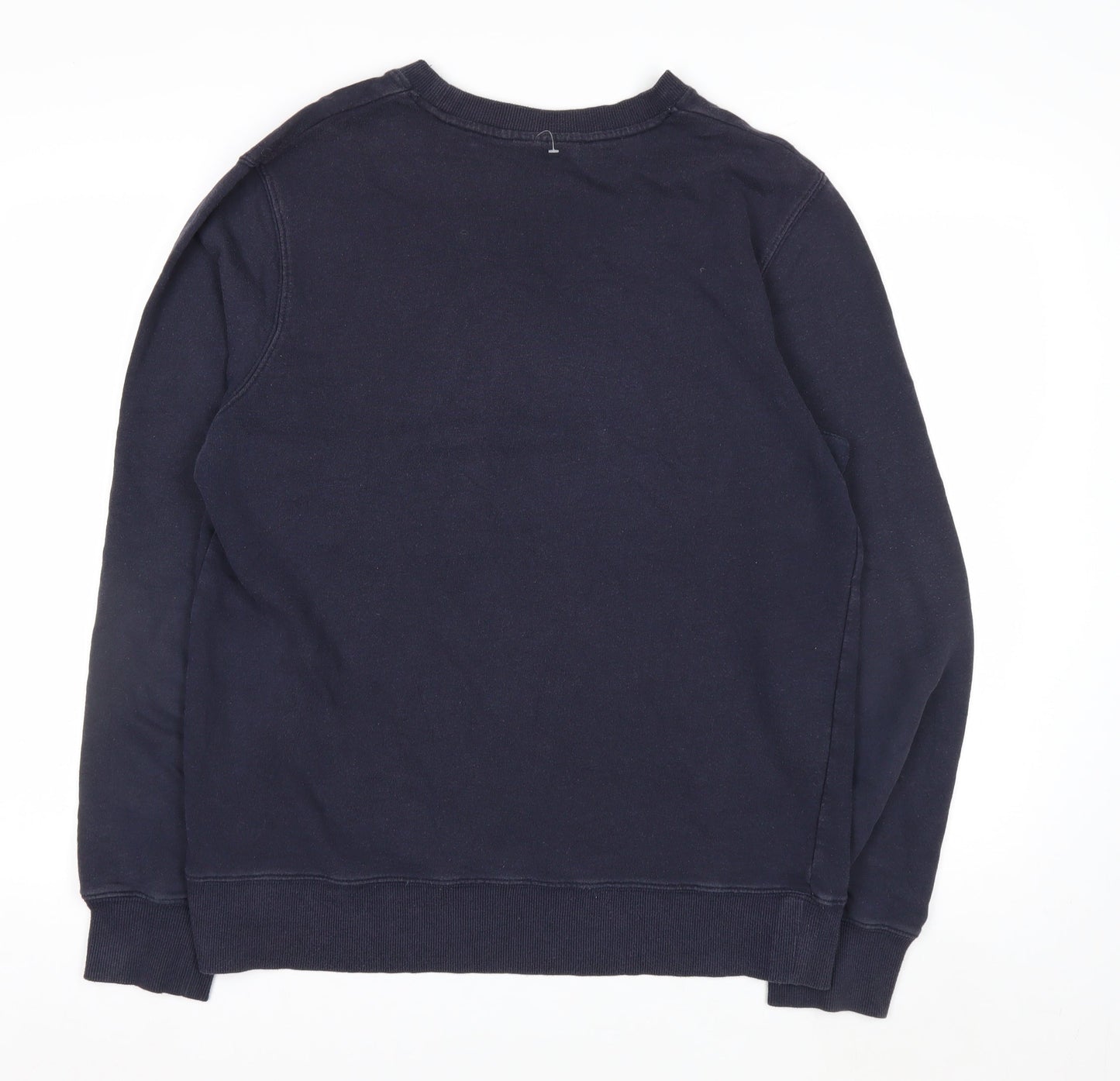 Champion Men's Blue Pullover Sweatshirt L Crew Neck Logo