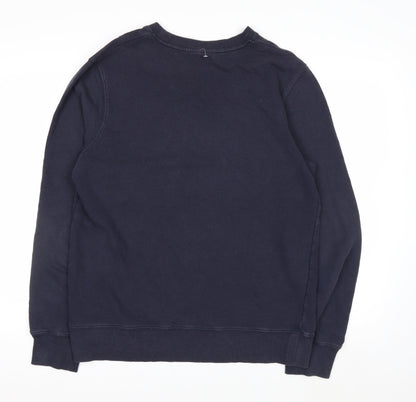 Champion Men's Blue Pullover Sweatshirt L Crew Neck Logo