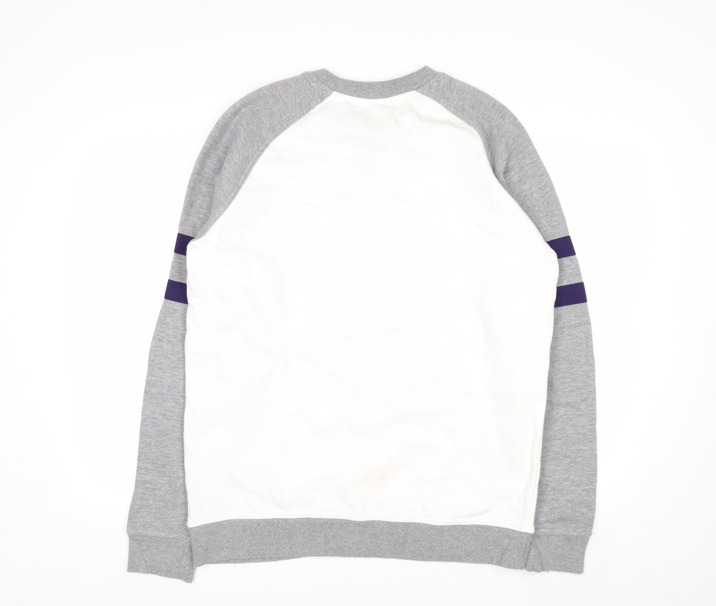 Champion Mens Grey White UAlbany Logo Sweatshirt M Pullover