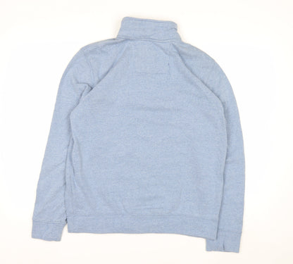 Nautica Men's Blue 1/4 Zip Fleece Sweatshirt Size S Regular Fit