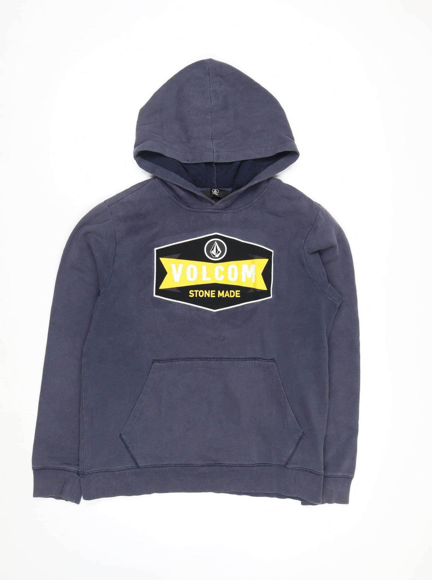 Volcom Teens Blue Pullover Hoodie XL 14Y Graphic Print Fleece