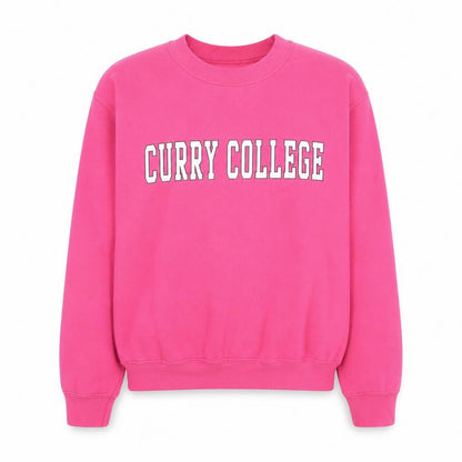 MV Sport Womens Pink Curry College Pullover Sweatshirt Size S