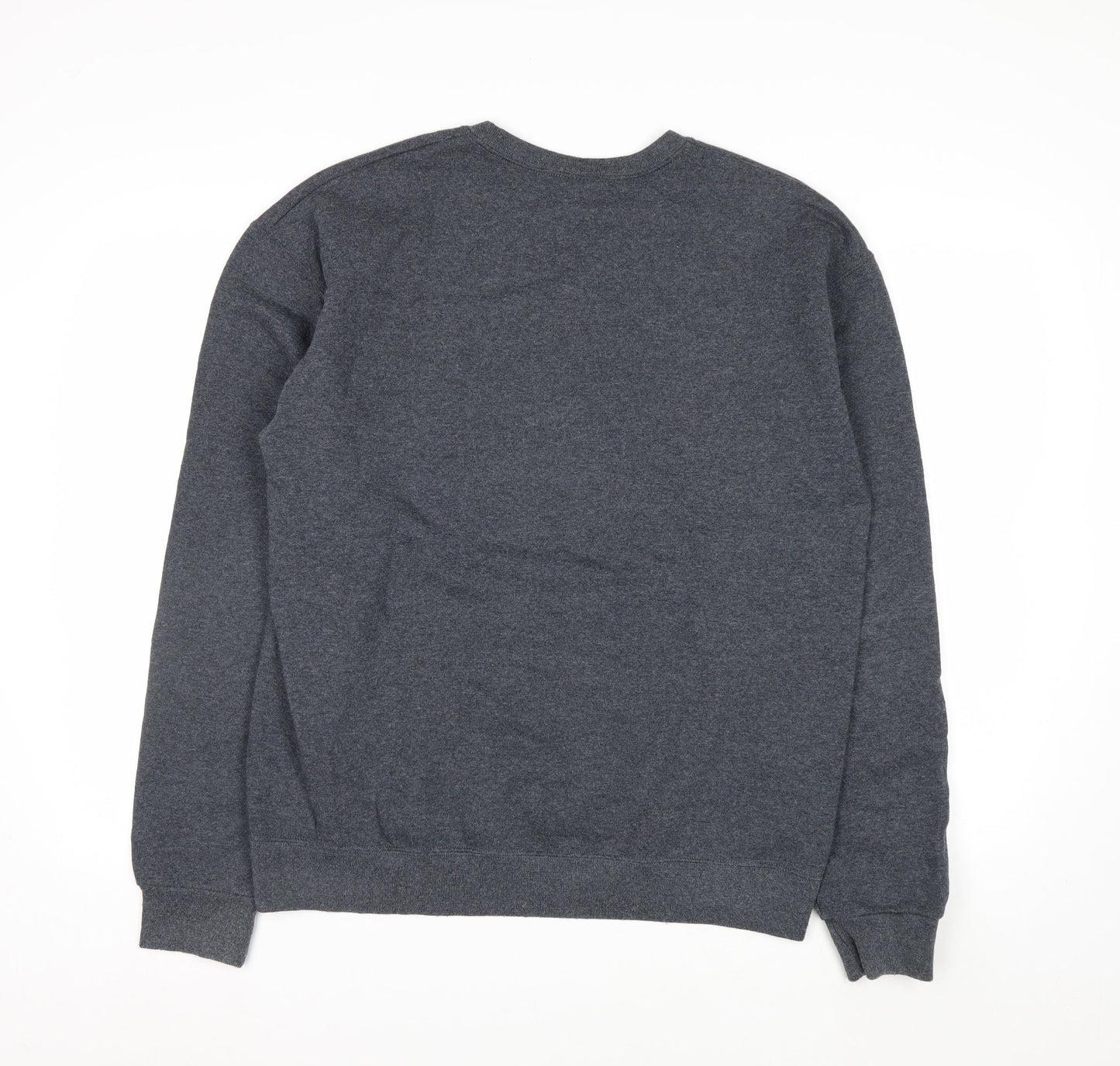 Jerzees Men's Grey Clearwater Beach Florida Graphic Pullover Sweatshirt M