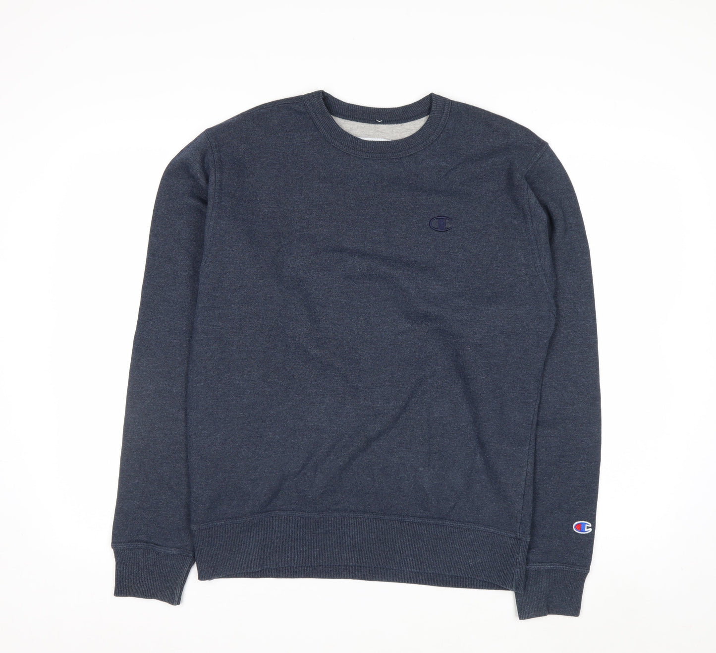 Champion Men's Blue Crew Neck Pullover Sweatshirt Size S