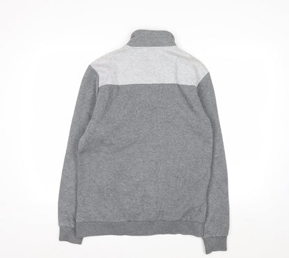 Calvin Klein Men's Grey Full Zip Sweatshirt Size S