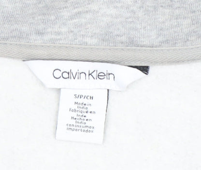 Calvin Klein Men's Grey Full Zip Sweatshirt Size S