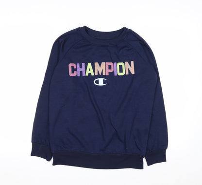 Champion Women's Navy Blue Pullover Sweatshirt Size M