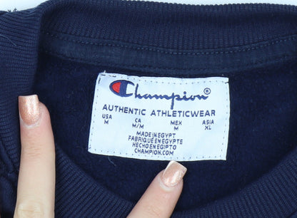 Champion Women's Navy Blue Pullover Sweatshirt Size M