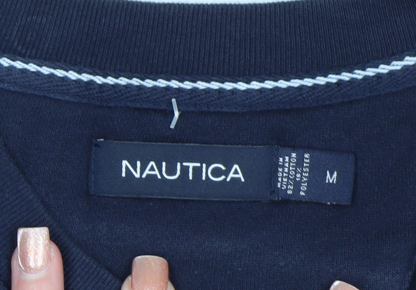 Nautica Men's Blue Crew Neck Pullover Sweatshirt M